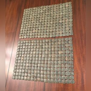 Rustic Brown Flexible Table Place Mats Set of 2